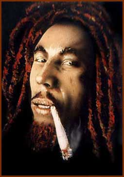 Bob Marley on tin Lid Large